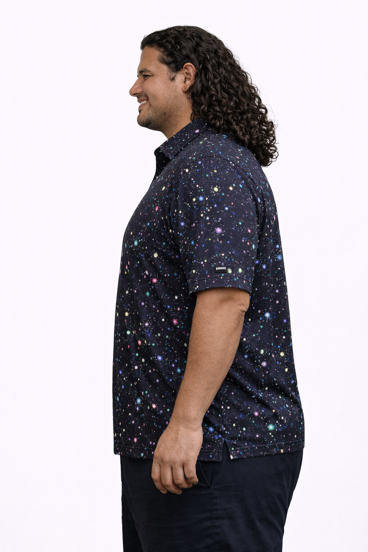 Infinite Mulligans (Dark Blue Mens Golf Shirt)