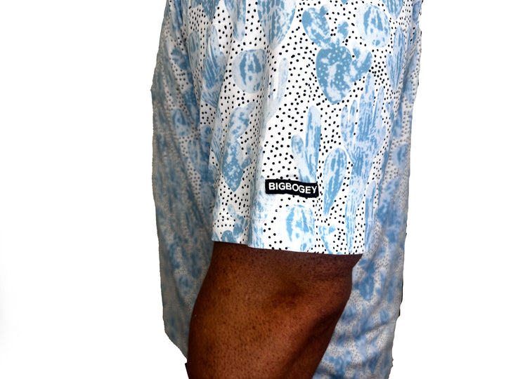 Playing from the Blues (Mens White Golf Shirt)