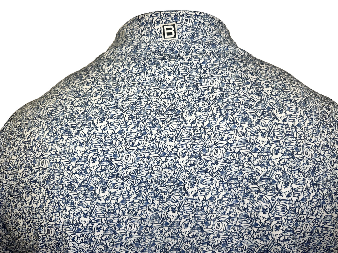 The Blue Gutty (Mens Blue Golf Shirt)