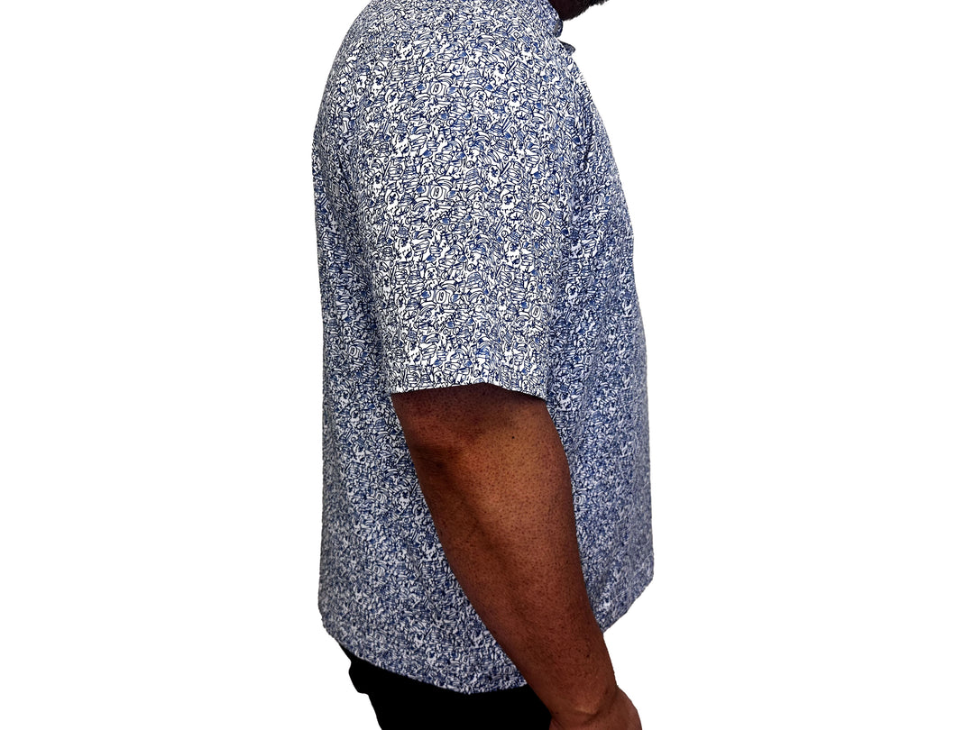 The Blue Gutty (Mens Blue Golf Shirt)