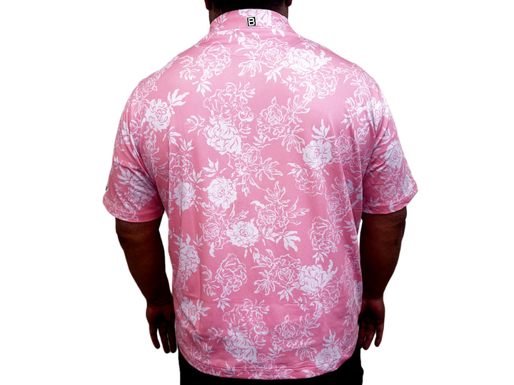 Pretty in Pink (Mens Pink Golf Shirt)