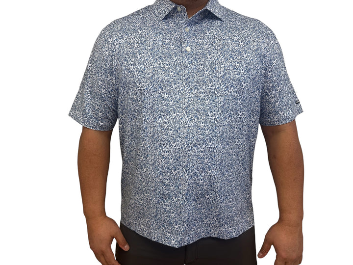 The Blue Gutty (Mens Blue Golf Shirt)